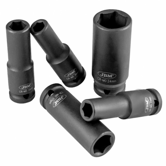 JBM Kraftpipesett 1/2″, ekstra lange - 11 deler