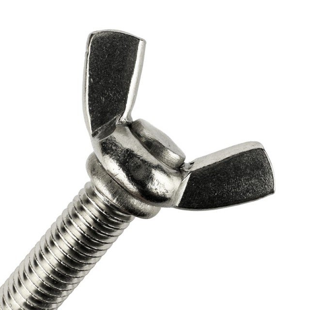 Vingeskrue M6x10mm A4 Syrefast DIN 316 (Amerikansk type)