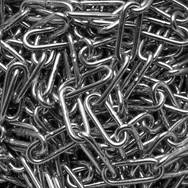 Kjetting 8mm (langlenket) A4 Syrefast DIN 763 - metervare