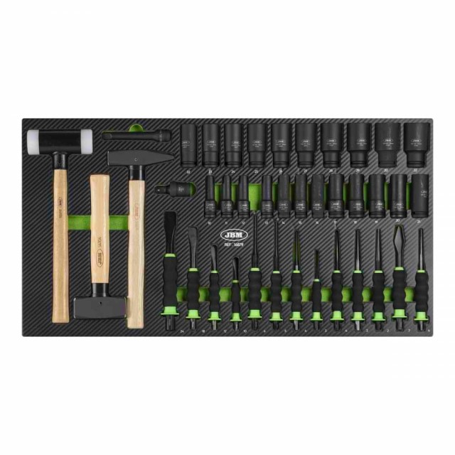 JBM Verktøyvogn XL med 8 skuffer - 468 deler