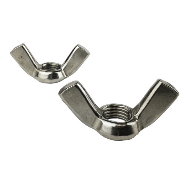 Vingemutter M3 A4 Syrefast DIN 315 (Amerikansk type)