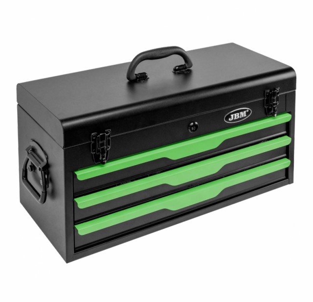 JBM Verktøysett i metallkabinett - 143 deler
