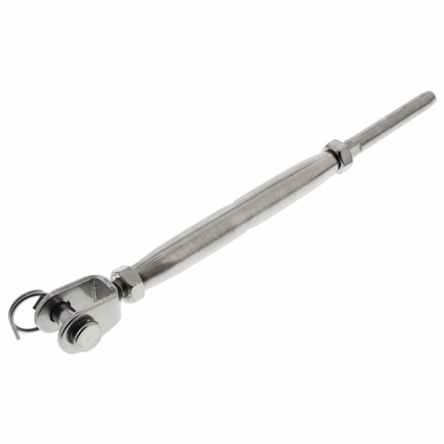 Strekkfisk gaffel/wirefeste (3mm) M6 A4 Syrefast M-8275