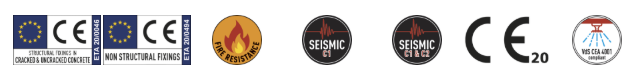 Sertifiseringer, C3 betongskruer