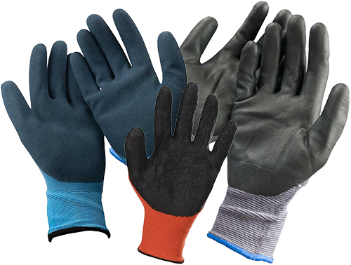 Hansker med forskjellig grep