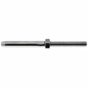 Wireterminal med gjenger M6 (3mm) Venstregjenget A4 Syrefast M-8320