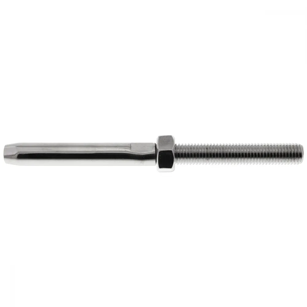 Wireterminal med gjenger M6 (3mm) Venstregjenget A4 Syrefast M-8320