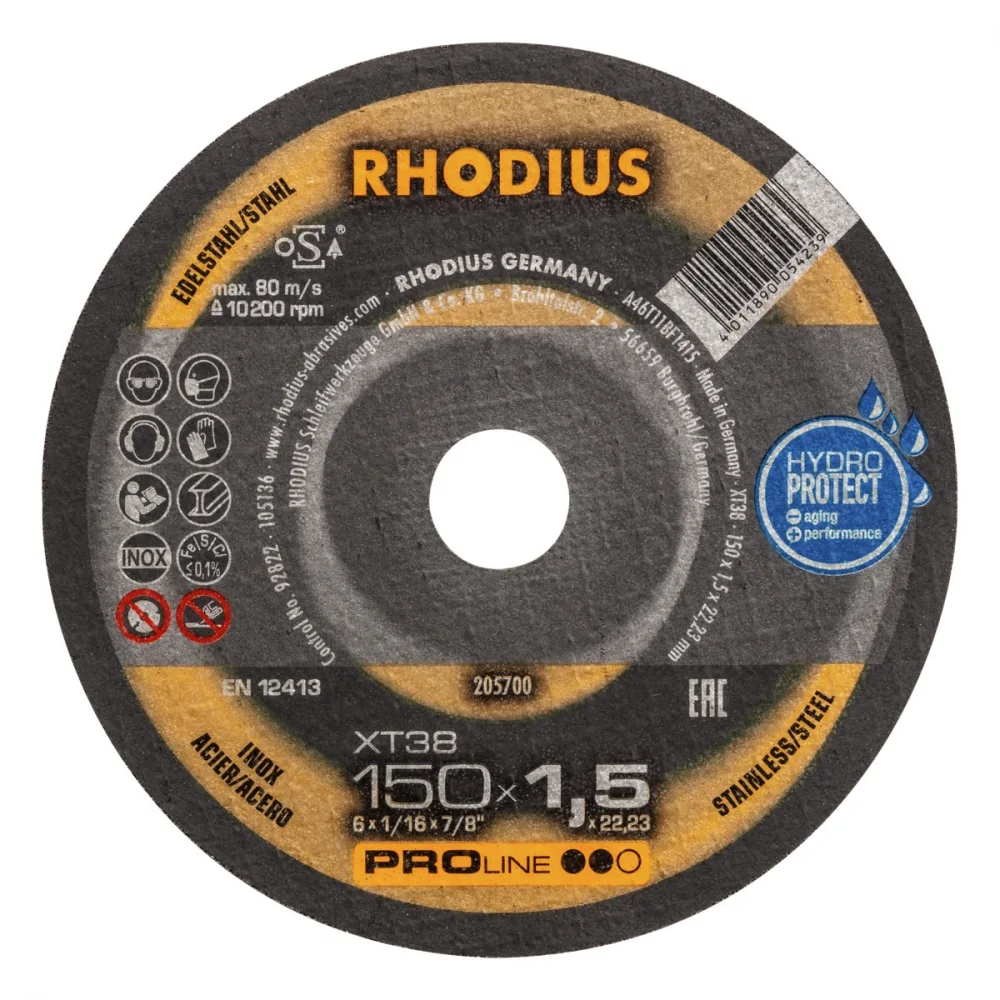 Rhodius XT38 kappeskive 150x1,5 mm