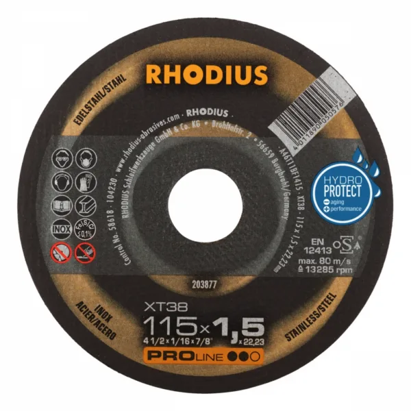 Rhodius XT38 kappeskive 115x1,5 mm
