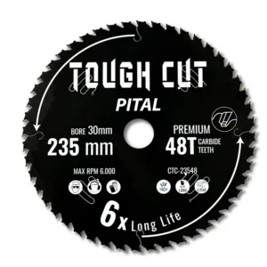 Pital Sirkelsagblad Tough Cut 235mm 48 tenner Carbide