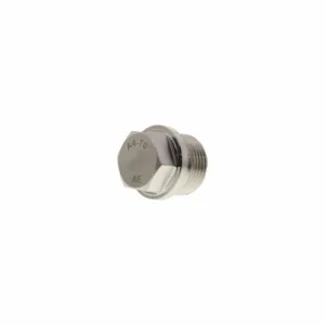 Rørplugg med flens og sekskanthode G 1/8" A4 Syrefast DIN 910