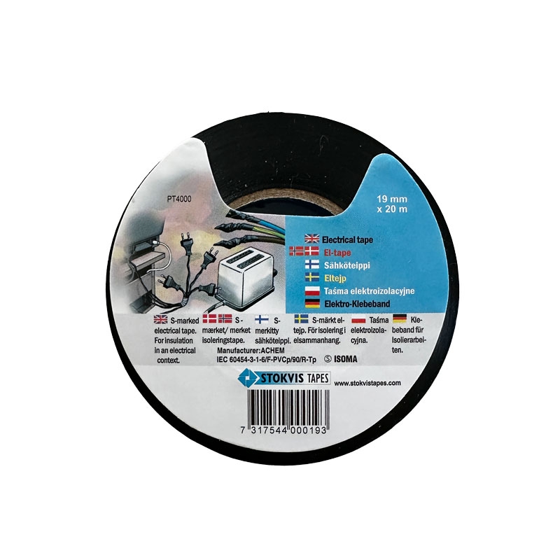 Stokvis Elektrotape Sort 19mm x 20m