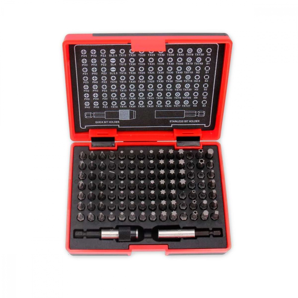 Tecos bitssett T-B100 1/4" - 100 deler