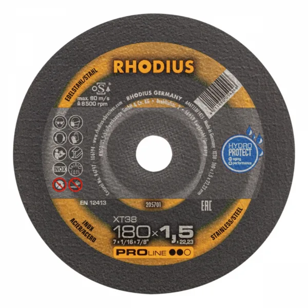Rhodius XT38 kappeskive 180x1,5 mm