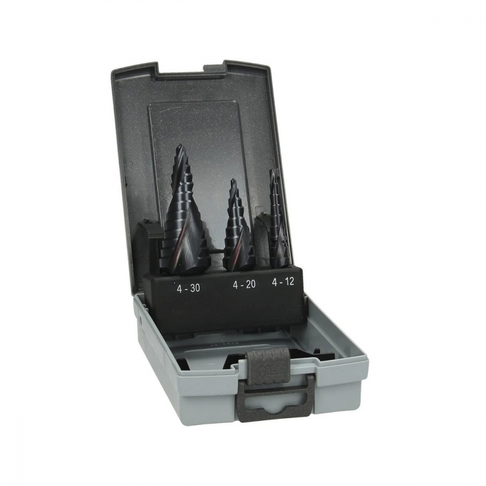 Hikoki Trappeborsett A3 HSS TiAIN (4-12/4-20/6-30mm) - 3 deler