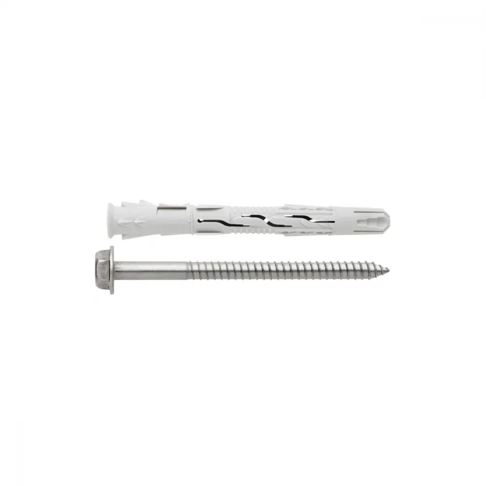 Index Fasadeplugg med sekskanthode og torx 10x80mm A4 Syrefast- 50 stk.