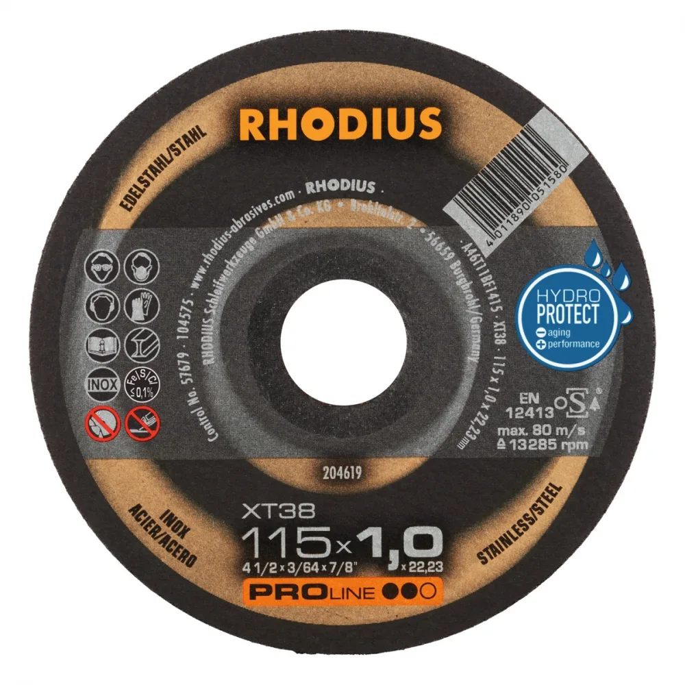 Rhodius XT38 kappeskive 115x1,0 mm