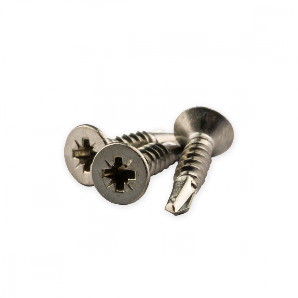 Fasadeskrue med senkehode 5,5x38mm T25 A4 Syrefast DIN 7504-O 500 stk.