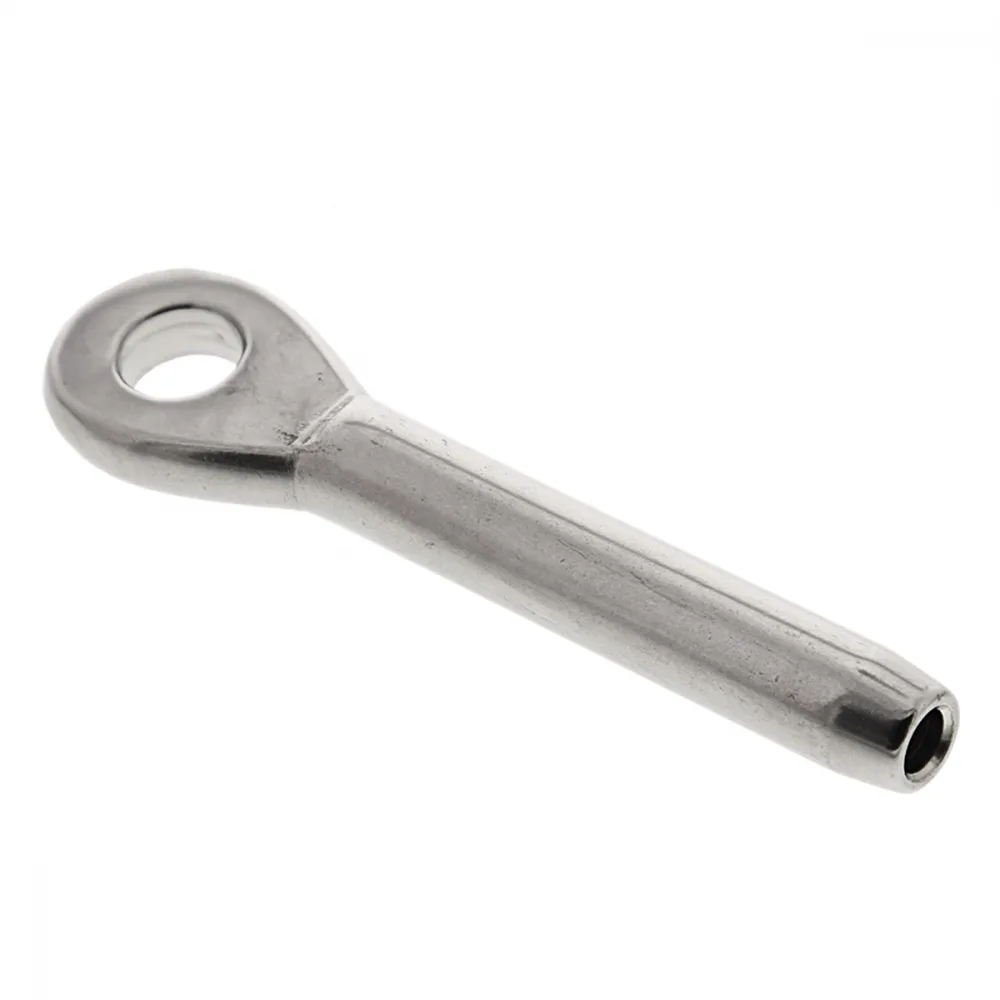 Wireterminal med øye 4mm A4 Syrefast M-8317
