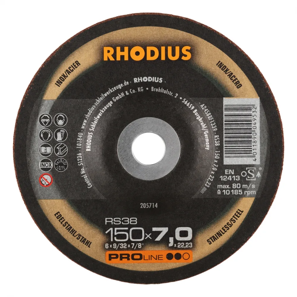 Rhodius RS38 slipeskive 150x7,0 mm