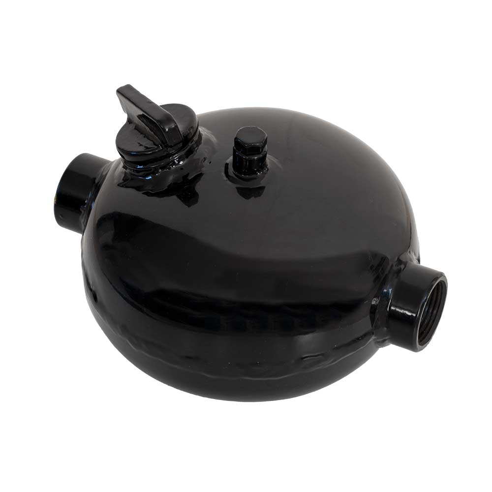 Oljepotte/smørepotte for trykkluftdrevet utstyr - 1.5 L - Lakkert stål (1" NPT)