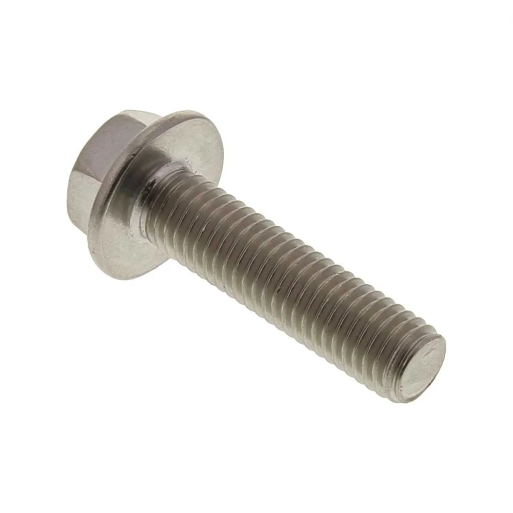 Sekskantskrue med flens A4 Syrefast DIN 6921 (uten låsetenner) M8x30mm, 8, 30