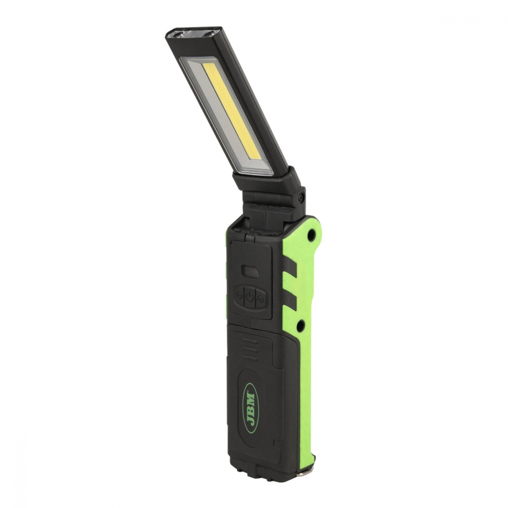 JBM Oppladbar LED-arbeidslampe med magnet og dimmer - 400lm