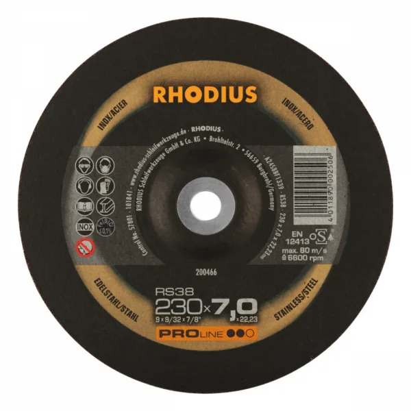Rhodius RS38 slipeskive 230x7,0 mm