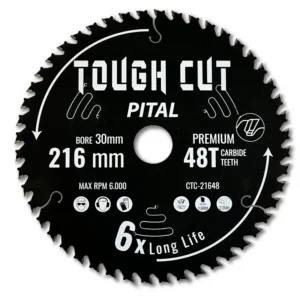 Pital Sirkelsagblad Tough Cut 216mm 48 tenner Carbide