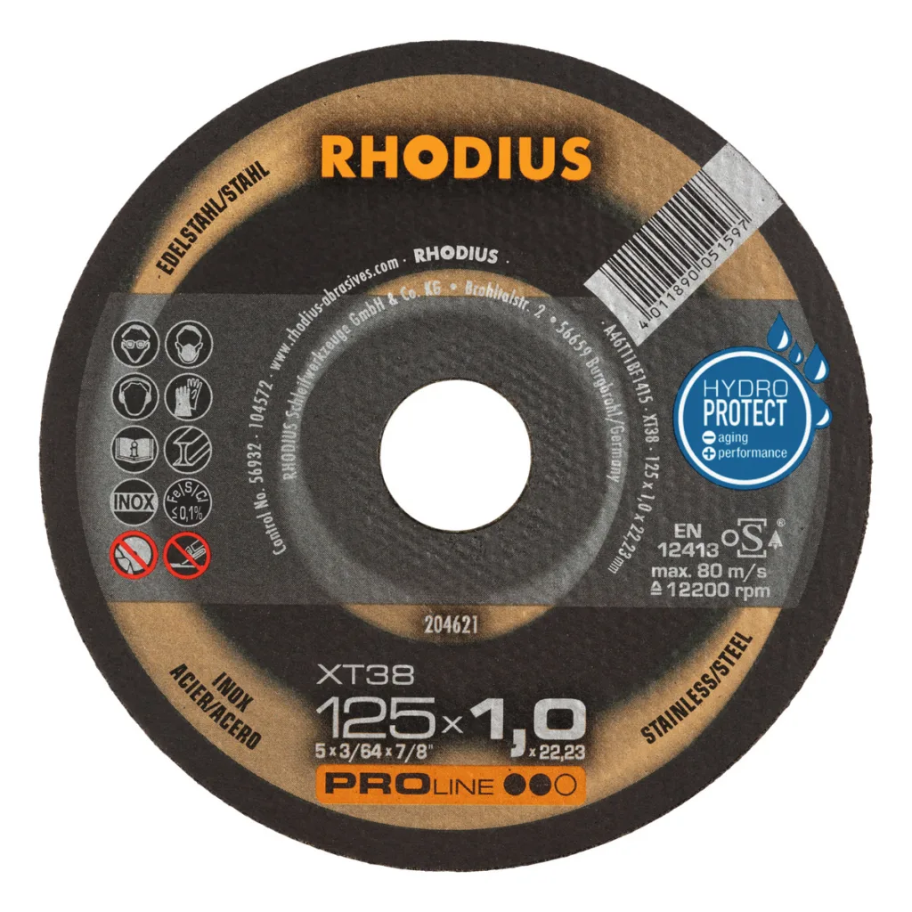 Rhodius XT38 kappeskive 125x1,0 mm