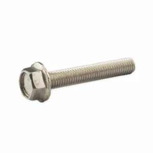 Sekskantskrue med flens A4 Syrefast DIN 6921 (med låsetenner) M6x20mm, 6, 20