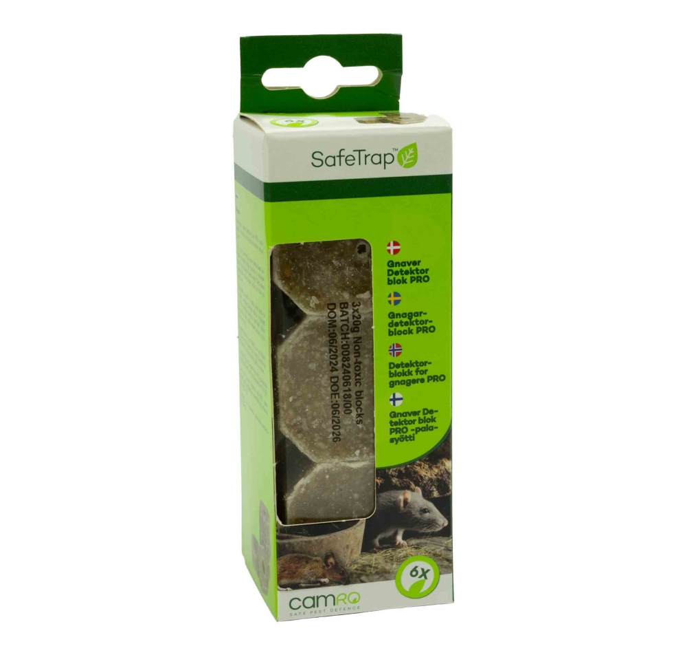 CAMRO Detektorblokk for STA-25 Mus/Rottefelle 20g – 6 stk