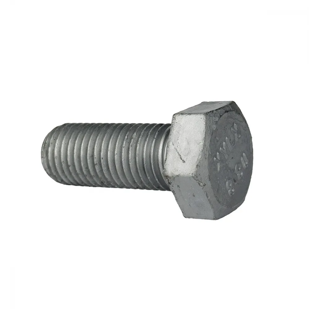 Sekskantskrue HDG 8.8 Helgjenget DIN 933 M10x45mm, 10, 45