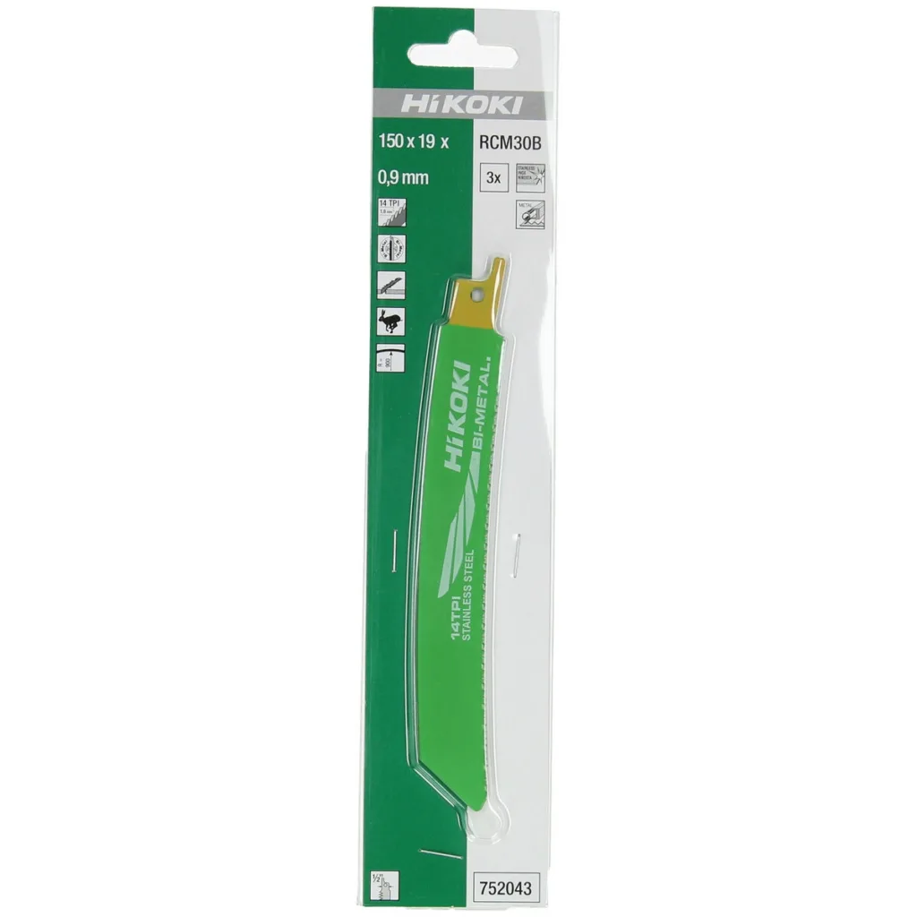 Hikoki Bajonettsagblad for metall 150mm Bimetall 14TPI Buet (3-pack)