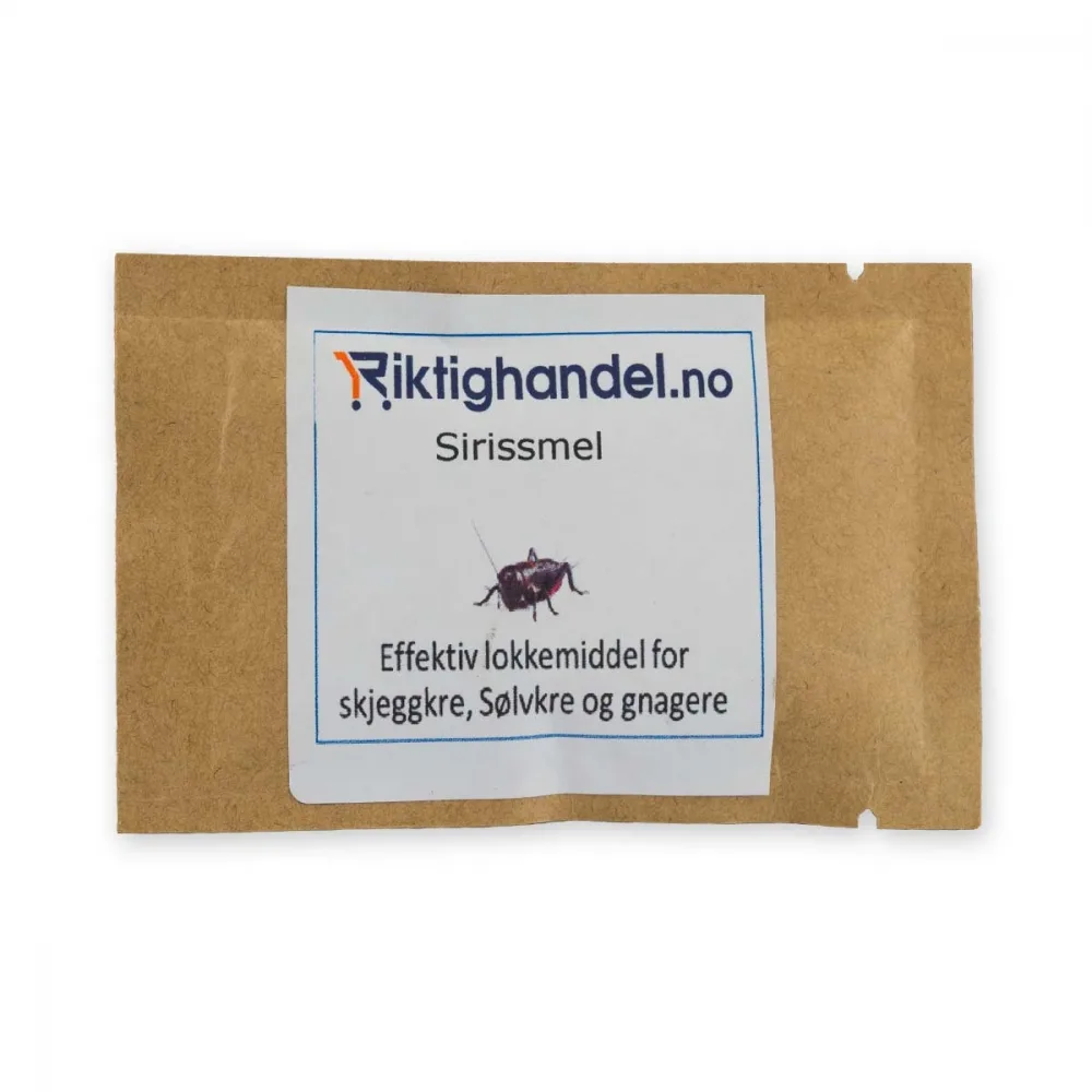 Lokkemiddel til limfeller/skjeggkrefeller Sirissmel 8gram