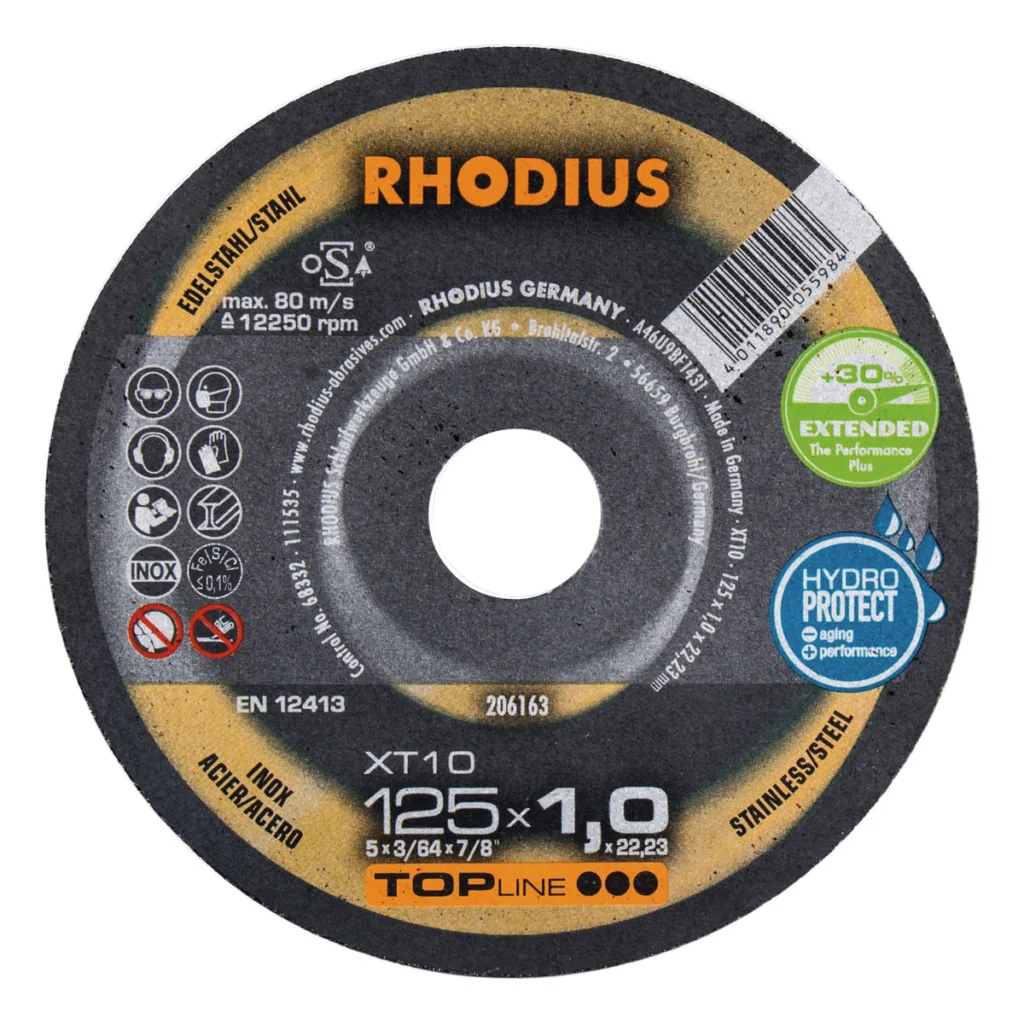 Rhodius XT10 kappeskive 125x1,0 mm
