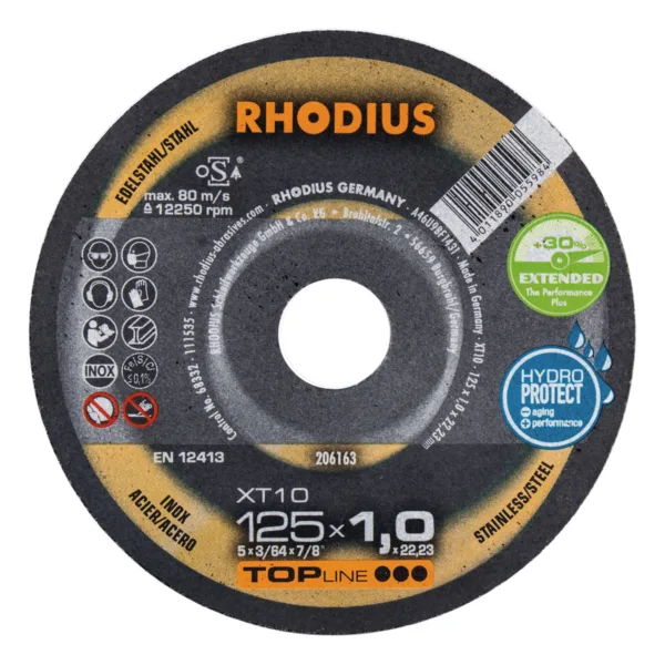 Rhodius XT10 kappeskive 125x1,0 mm