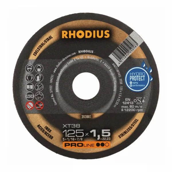 Rhodius XT38 kappeskive 125x1,5 mm