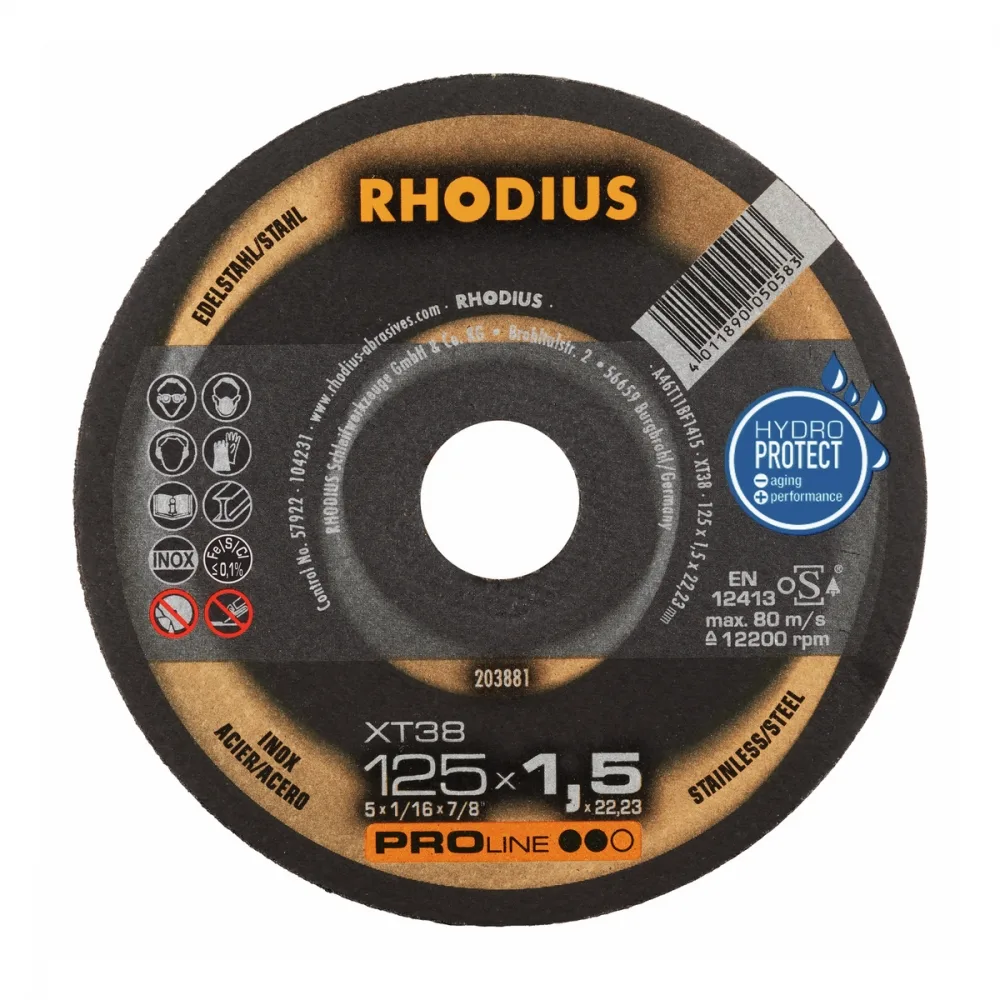 Rhodius XT38 kappeskive 125x1,5 mm