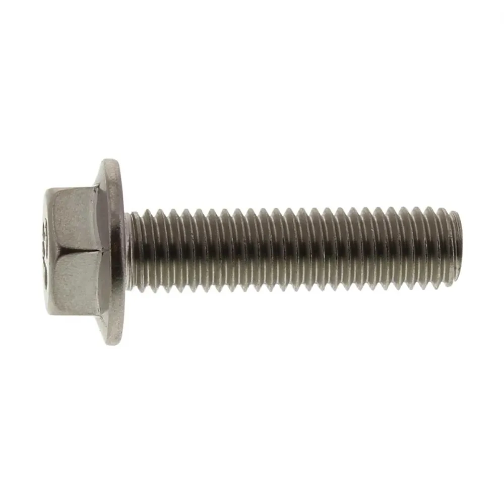 Sekskantskrue med flens A4 Syrefast DIN 6921 (uten låsetenner) M8x30mm, 8, 30 – bilde 3 av 3