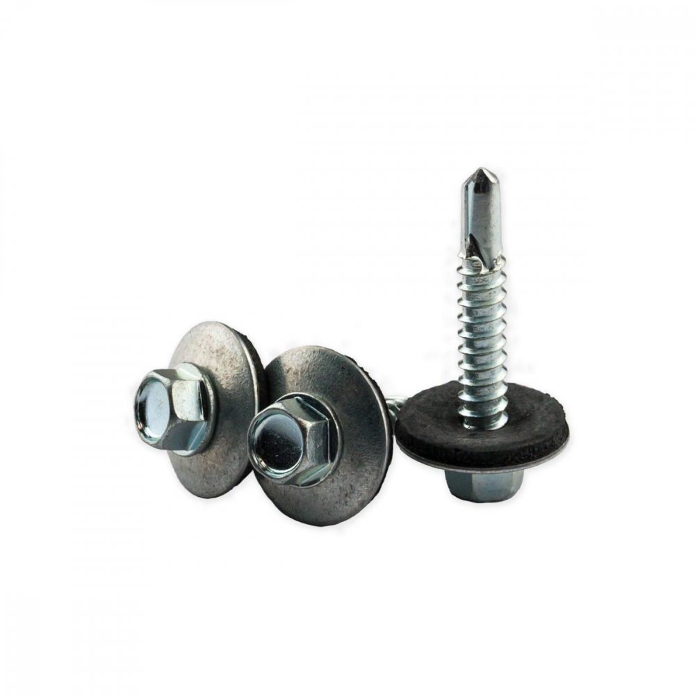 Cladfast® Fasadeskrue med EPDM-pakning Sinkbelagt DIN 7504-K 500 stk.