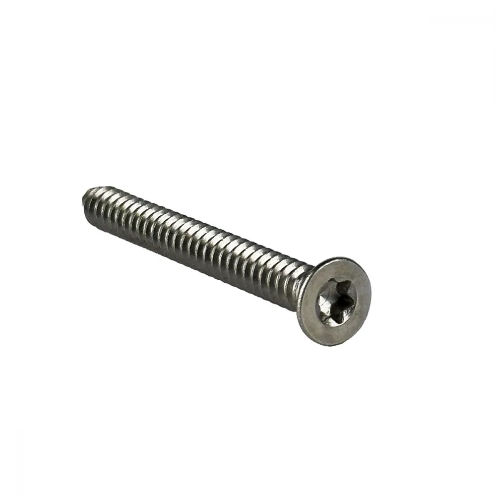 Forsenket plateskrue 6,3x38mm T-30 A4 Syrefast ISO 14586 - 200 stk.
