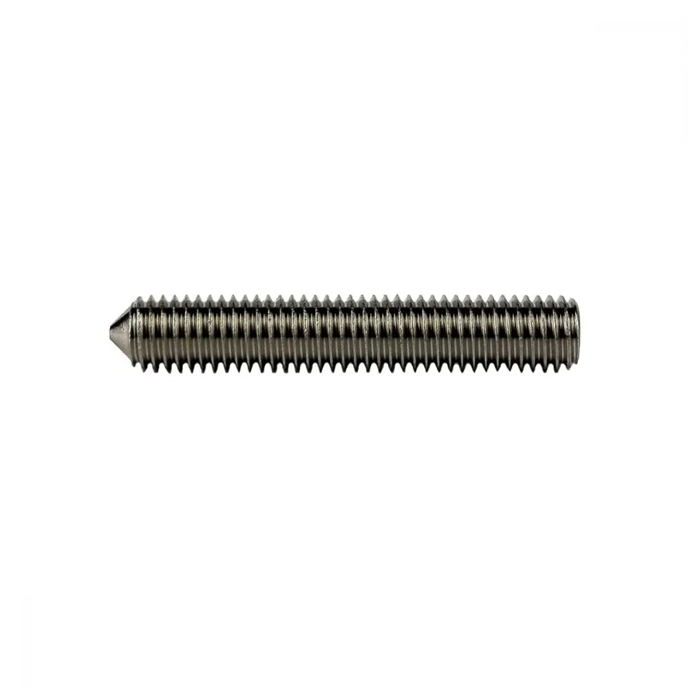 Settskrue med spiss Innvendig sekskant A4 Syrefast DIN 914 M16x25mm, 16, 25