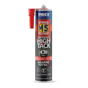 MS-SF - Proff Fugemasse / Lim - Ekstremt hurtig HVIT 290ml